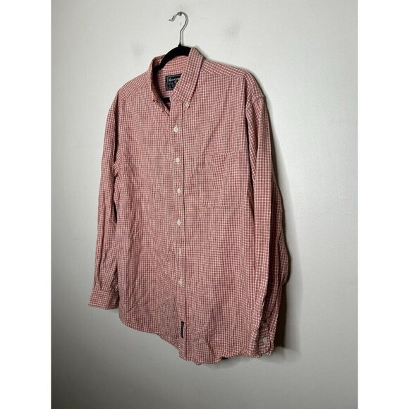 Abercrombie & Fitch Shirt Mens Red Plaid Button Down Long Sleeve Size Medium - Picture 2 of 9